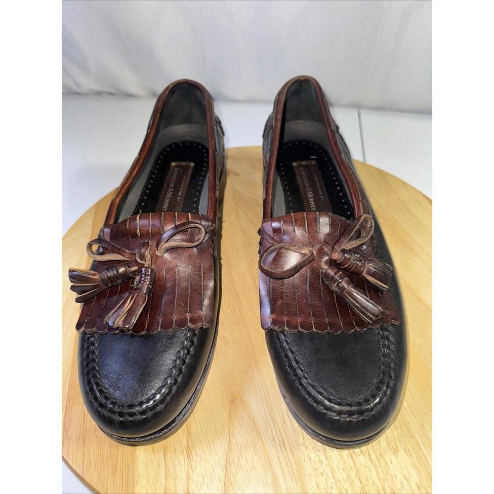 Johnston And Murphy Mens Tassel Kilt Shoes Size 13 N  Made In Brazil Black&Brown